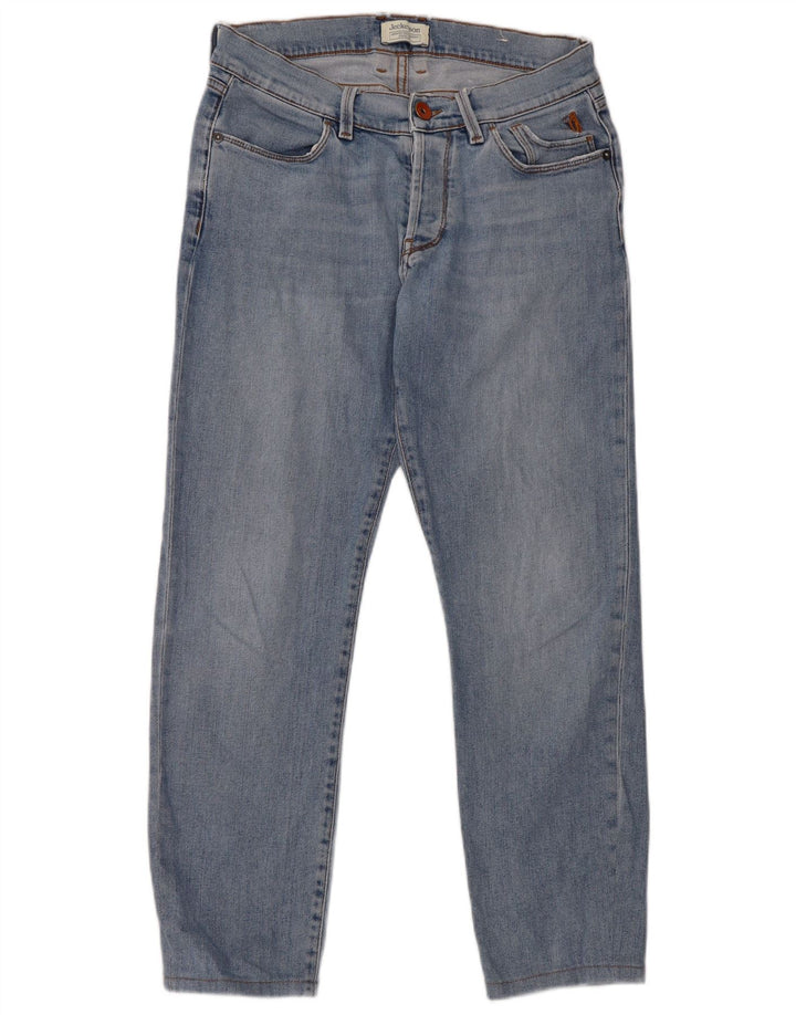Jeans retos femininos Jeckerson W29 L27 algodão azul