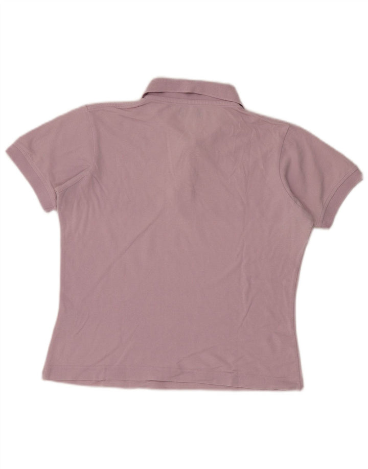 Camisa polo feminina oversized Kappa Reino Unido 10 pequeno algodão rosa