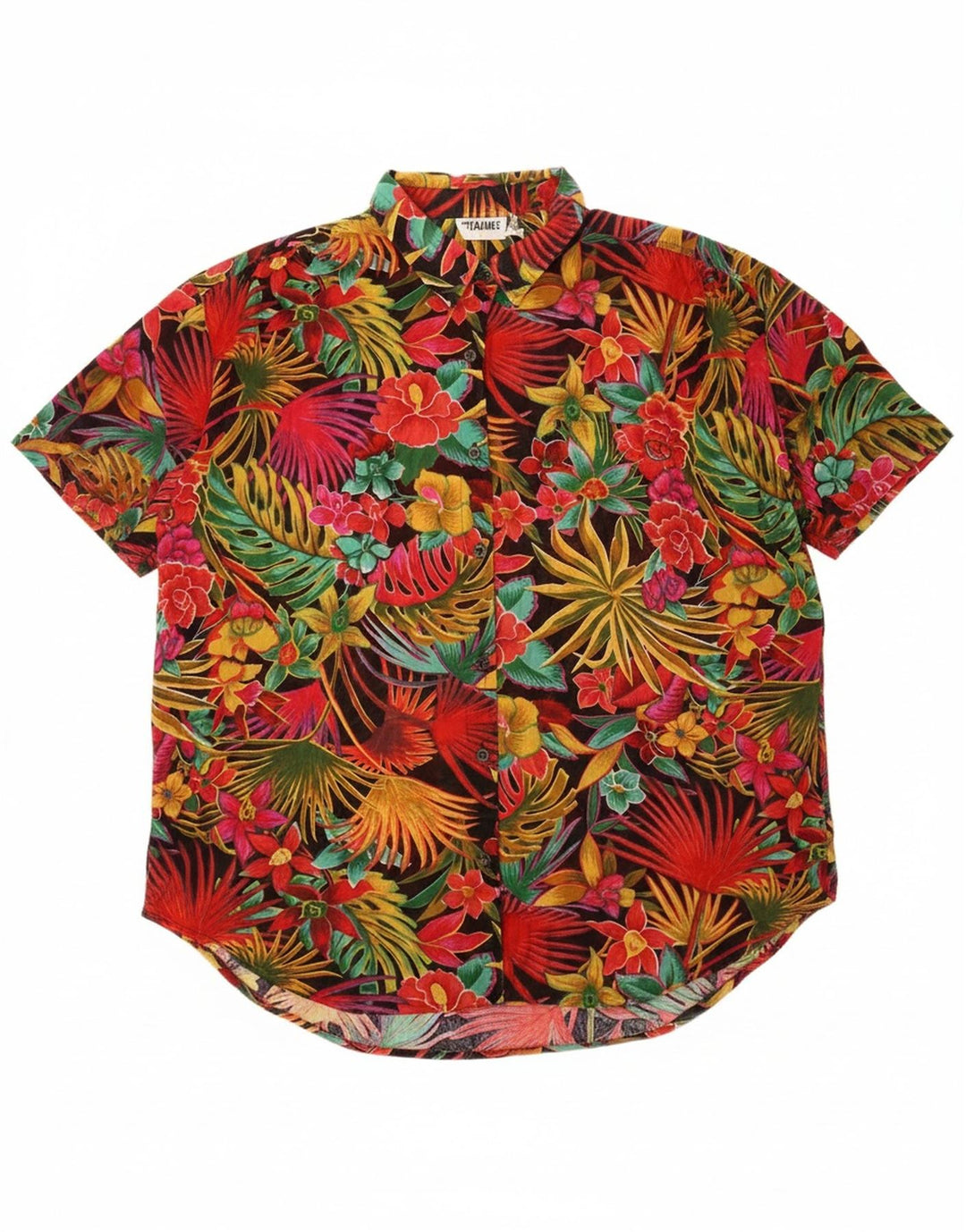 Vestido camisa feminino oversized GITANO EU 42 grande multicolorido tropical