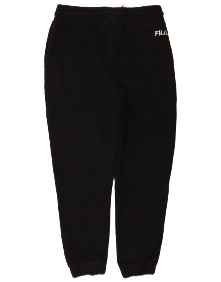 Calça de treino feminina FILA Joggers UK 14 médio preto algodão