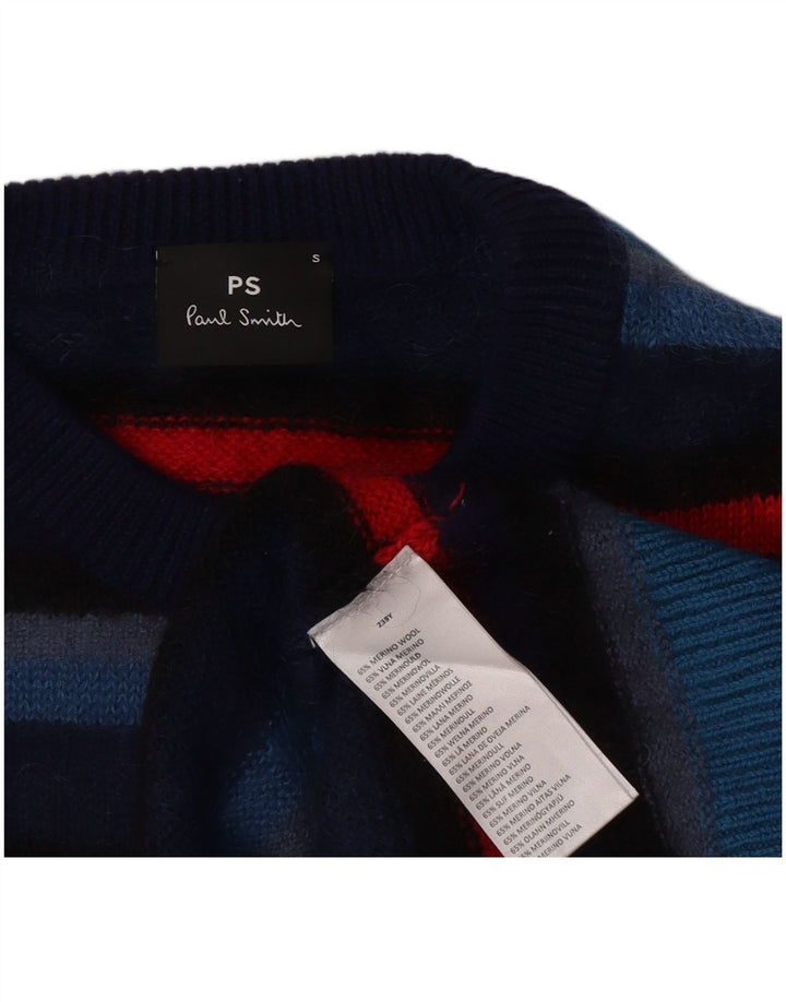 Suéter feminino Paul Smith com gola redonda, Reino Unido 10 pequeno multicolorido