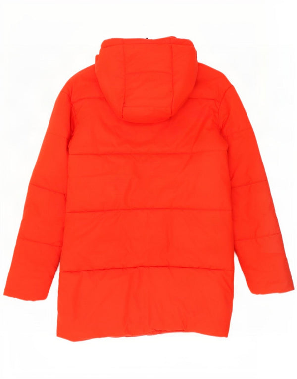 Casaco acolchoado reversível gráfico grande Nike feminino UK 10 pequeno laranja