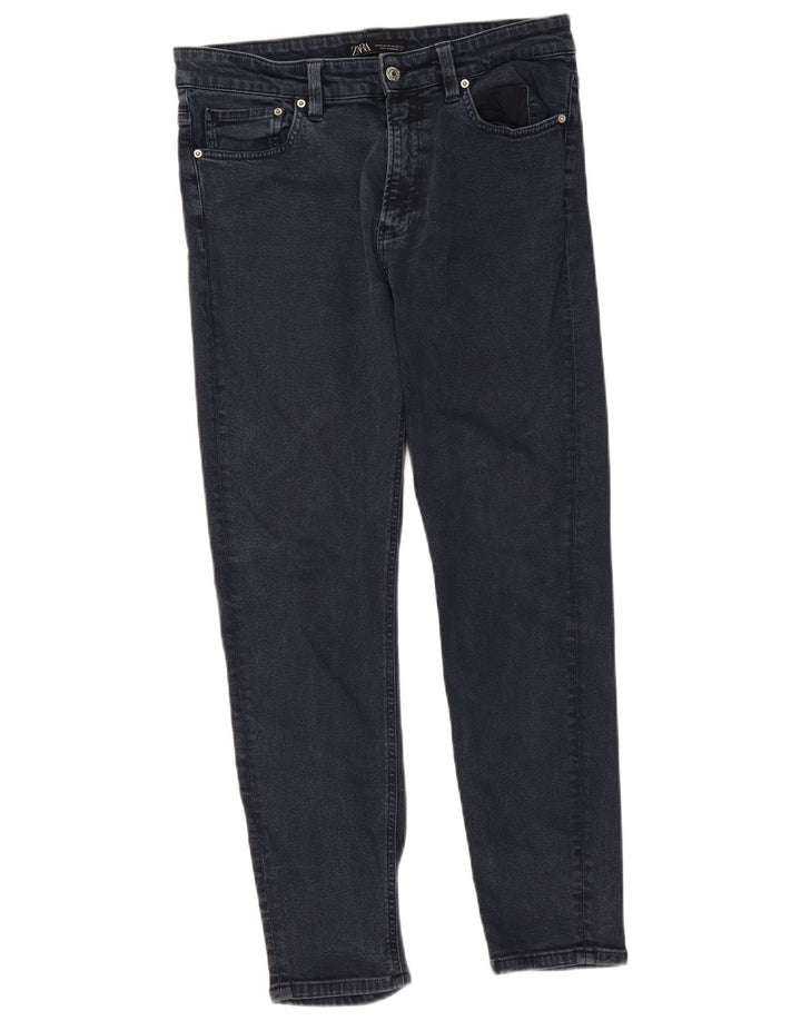 Zara Mens Slim Jeans EU 42 Grande W32 L29 Azul Marinho