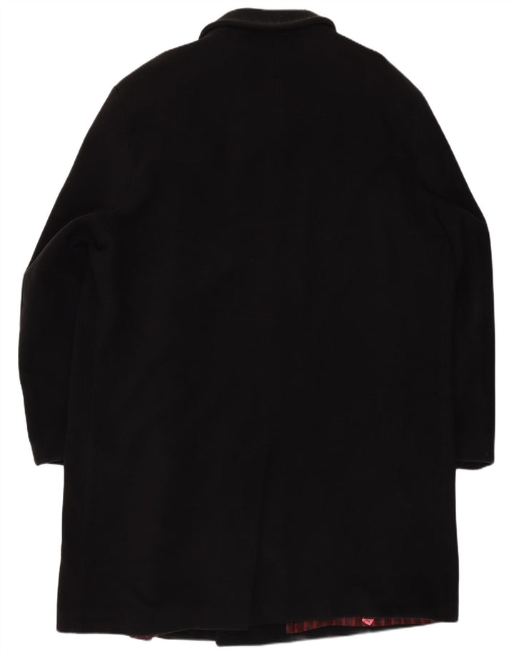 Sobretudo masculino Bugatti IT 48 4XL lã preta