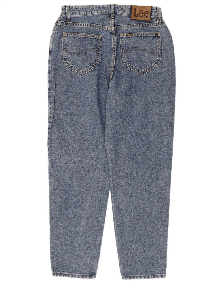 Calça jeans feminina de cintura alta LEE W34 L29 algodão azul