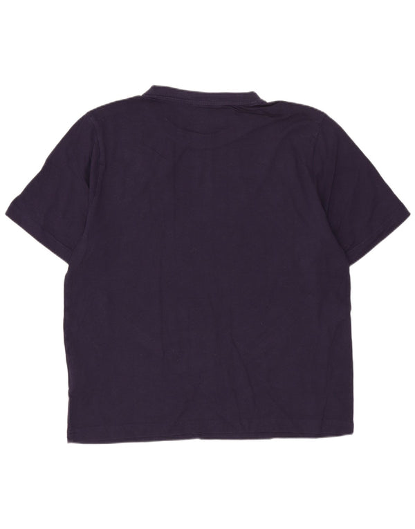 Camiseta gráfica masculina Kappa Top pequeno algodão roxo
