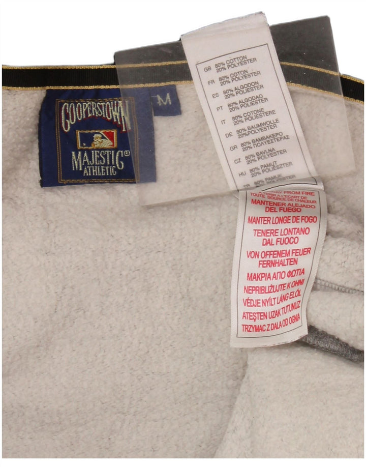 Suéter feminino MAJESTIC New York Yankees com capuz e zíper Reino Unido 14 cinza médio