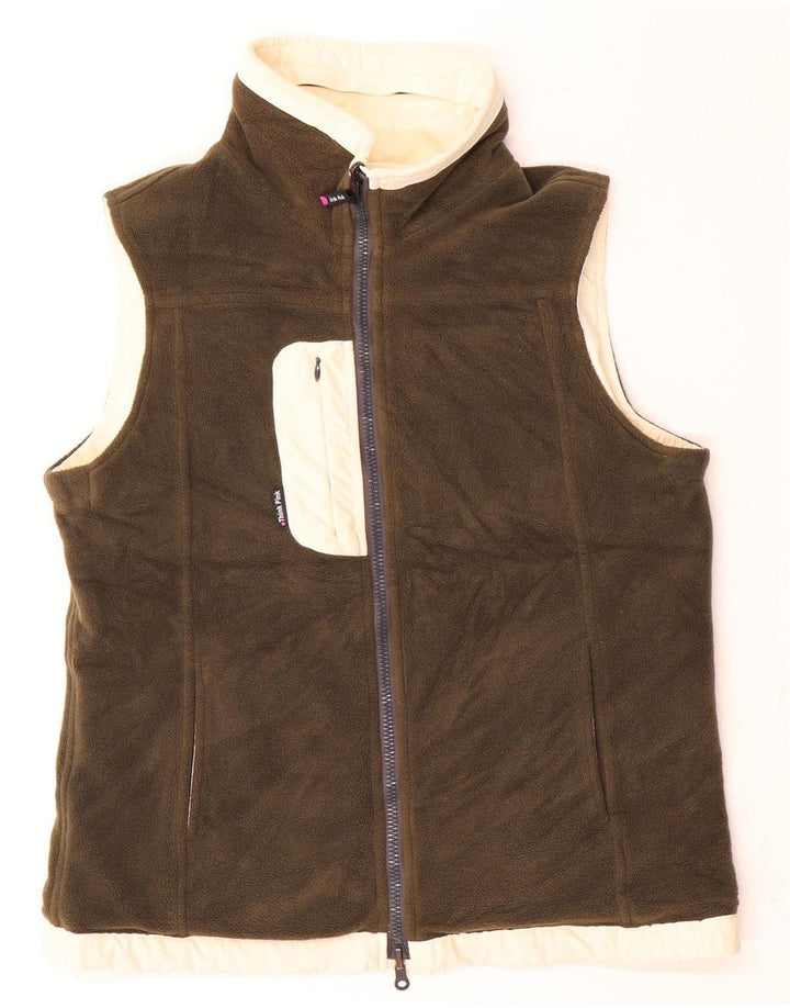 Think Pink Feminino Oversized Reversível Gilet IT 40 Pequeno Bege Poliamida