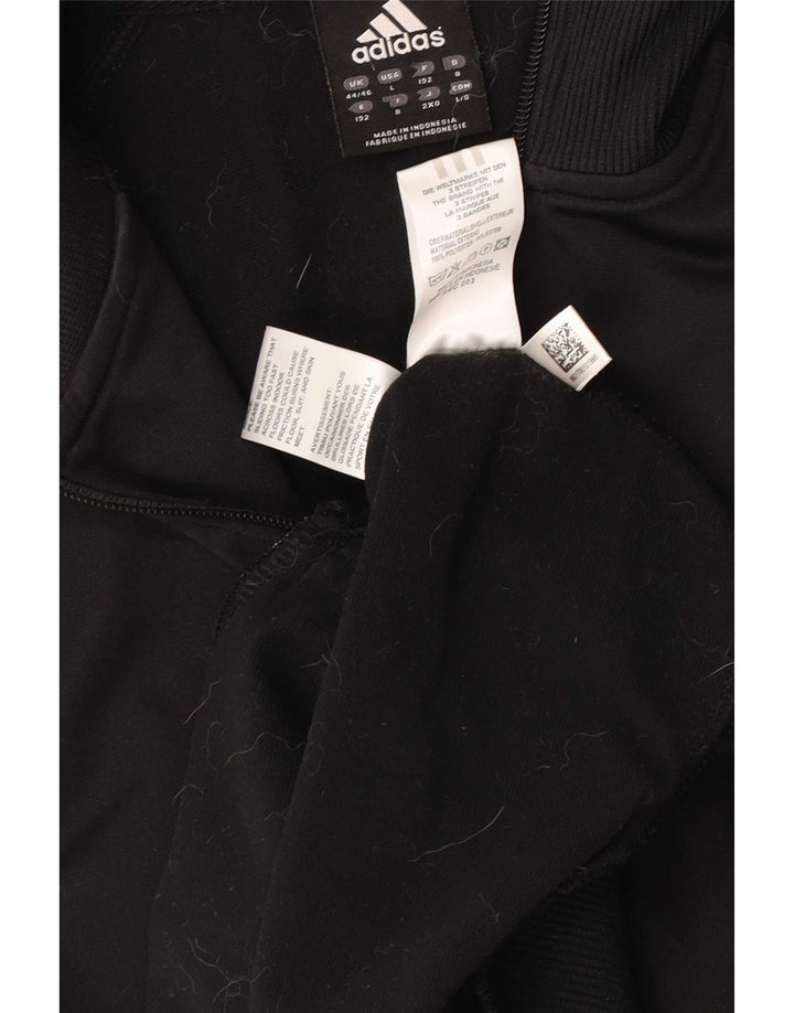 Adidas Mens Tracksuit Top Jacket UK 44/46 Grande Poliéster Preto