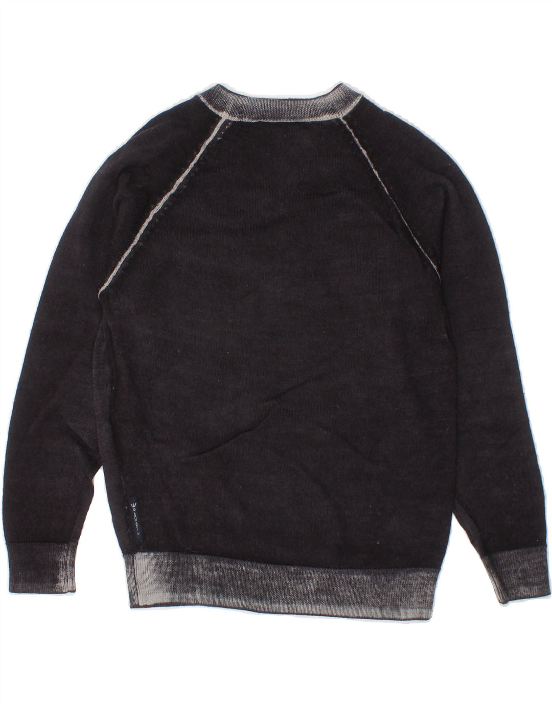 ARMANI JUNIOR Boys V-Neck Jumper Sweater 3-4 Years Grey Wool Vintage Armani Junior and Second-Hand Armani Junior from Messina Hembry 