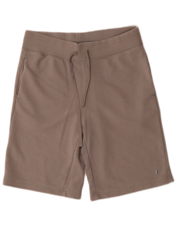 Shorts esportivos masculinos Champion grande poliéster cinza