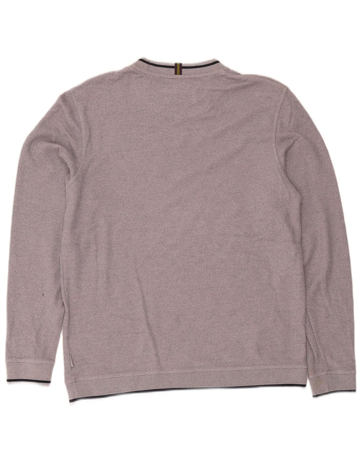 Ted Baker moletom masculino tamanho 4 grande algodão roxo