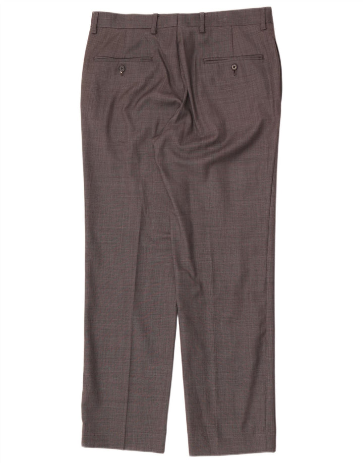 Tommy Hilfiger Mens Straight Suit Calças W32 L30 Cinza