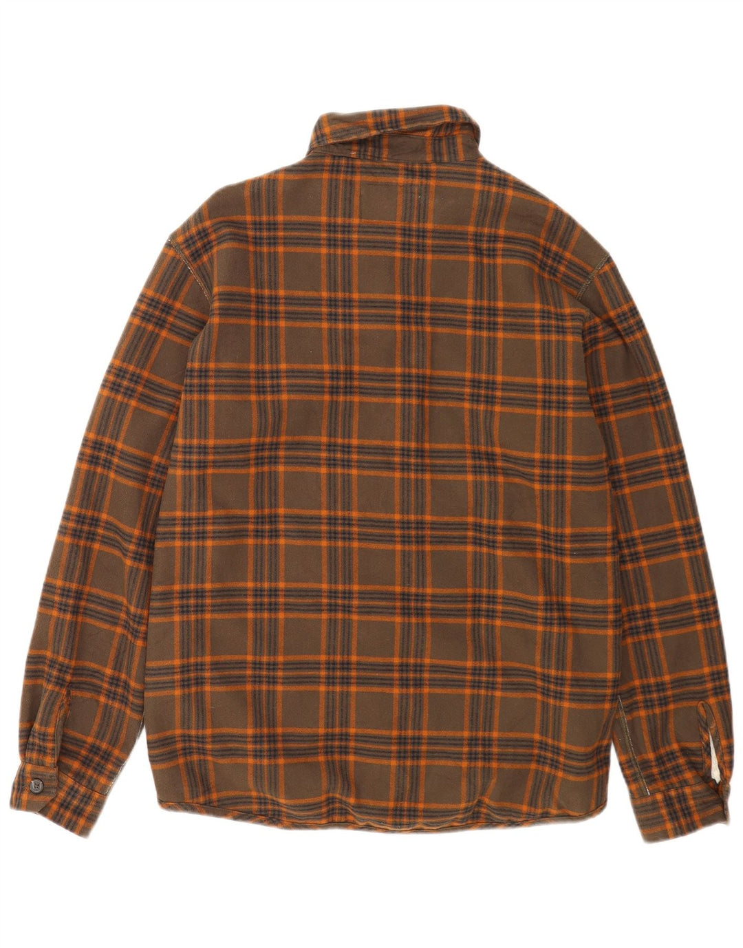 Camisa masculina Carrera de flanela lenhador médio xadrez marrom