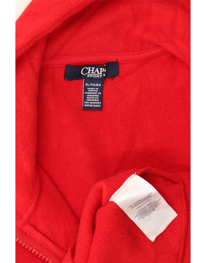 Colete de lã feminino CHAPS UK 18 XL poliéster vermelho