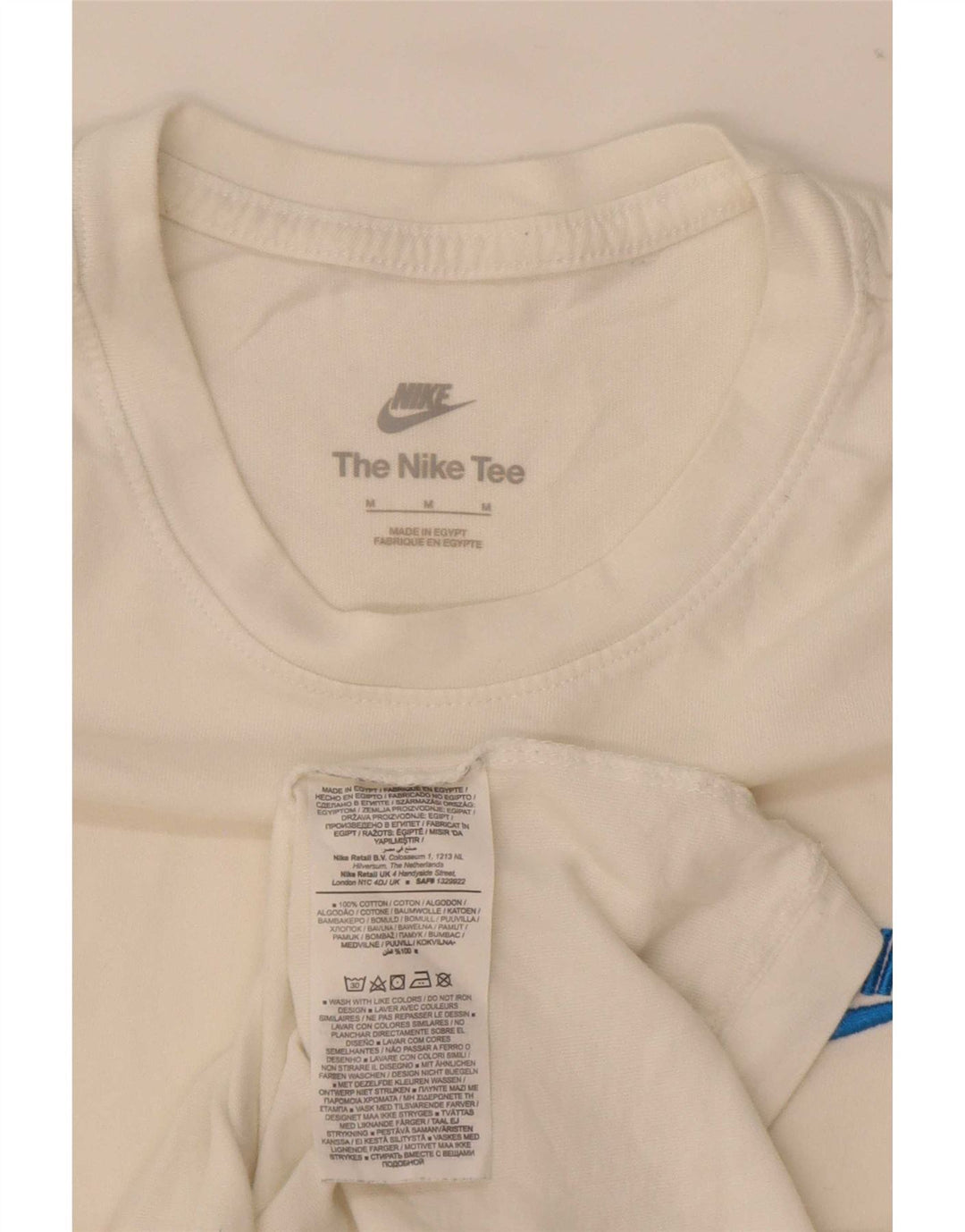 Camiseta masculina Nike Top médio off white algodão
