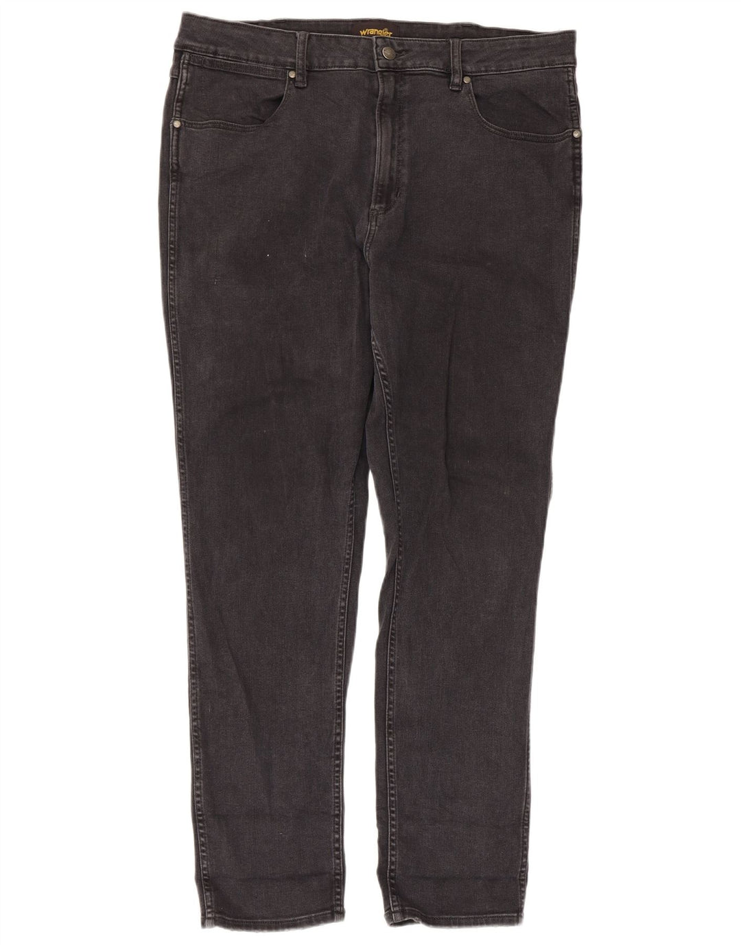 Wrangler Masculino Sid Slim Jeans W38 L29 Cinza Algodão