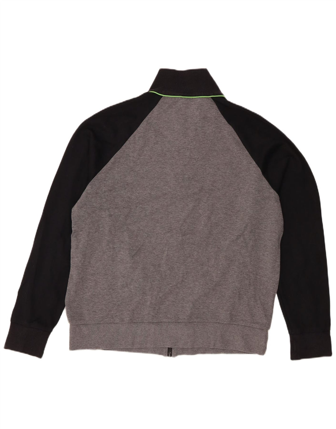 Hugo Boss Jaqueta masculina de agasalho 2XL cinza bloco colorido