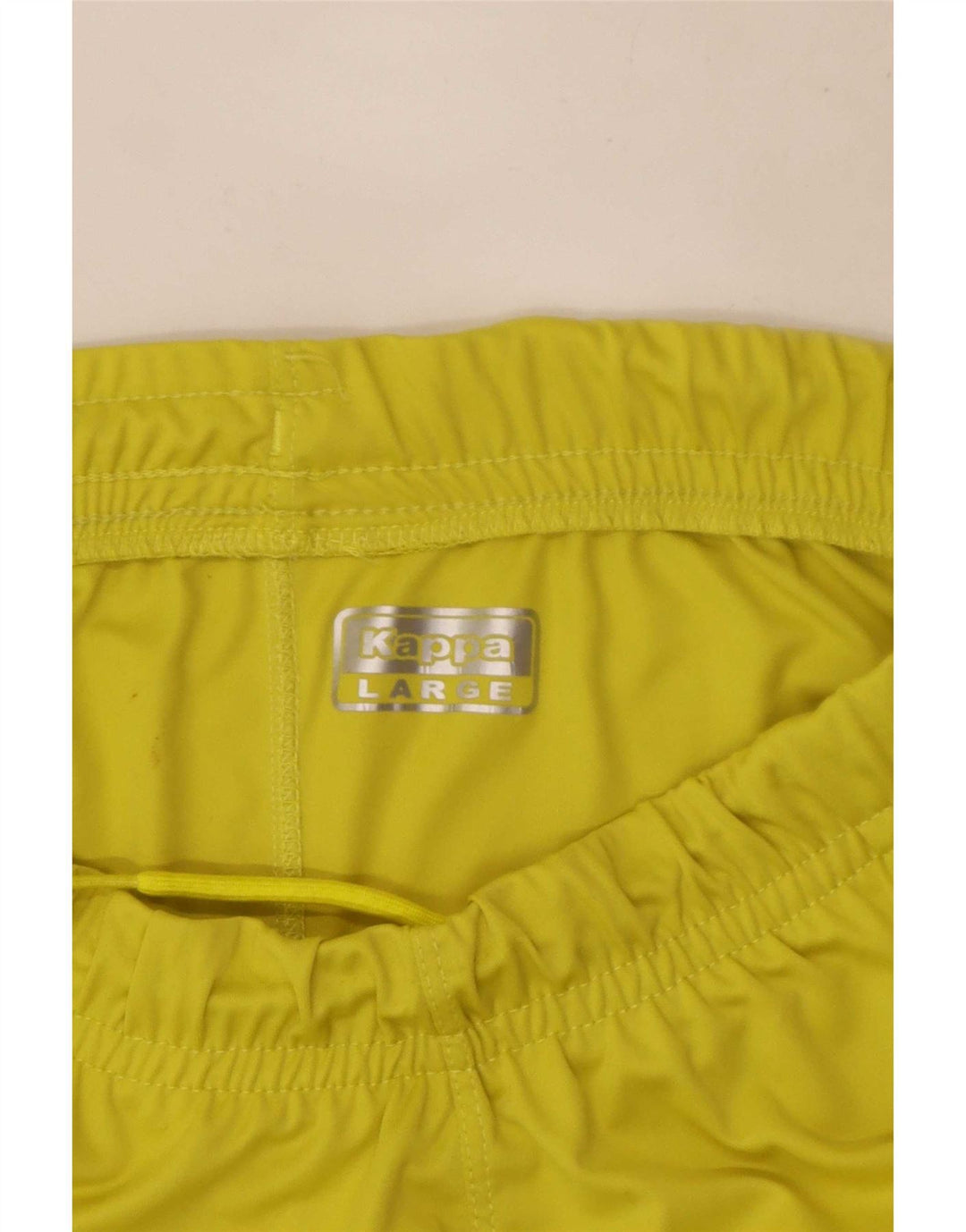 Kappa Mens Graphic Sport Shorts Grande Poliéster Amarelo