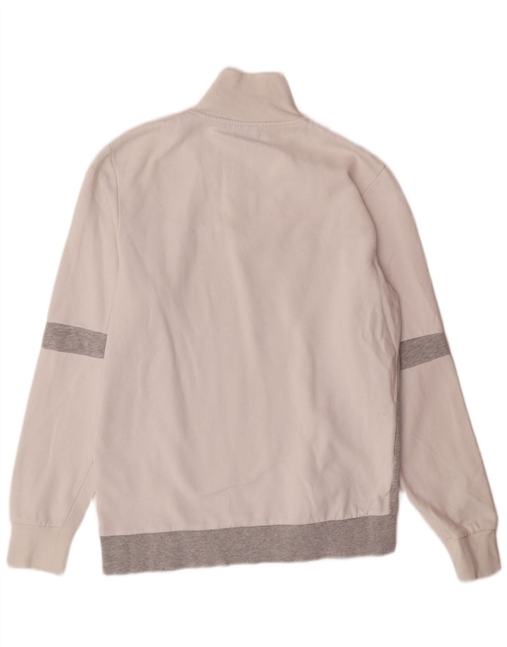 JACK & JONES moletom gráfico masculino jumper médio branco colorblock