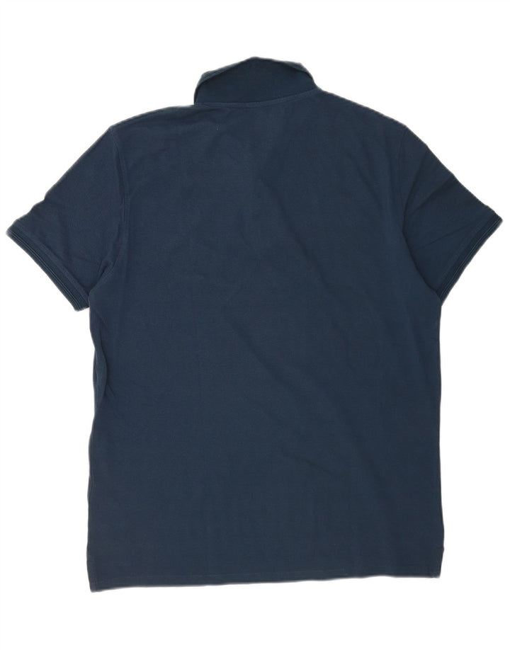 Camisa polo masculina Liu Jo médio algodão azul marinho