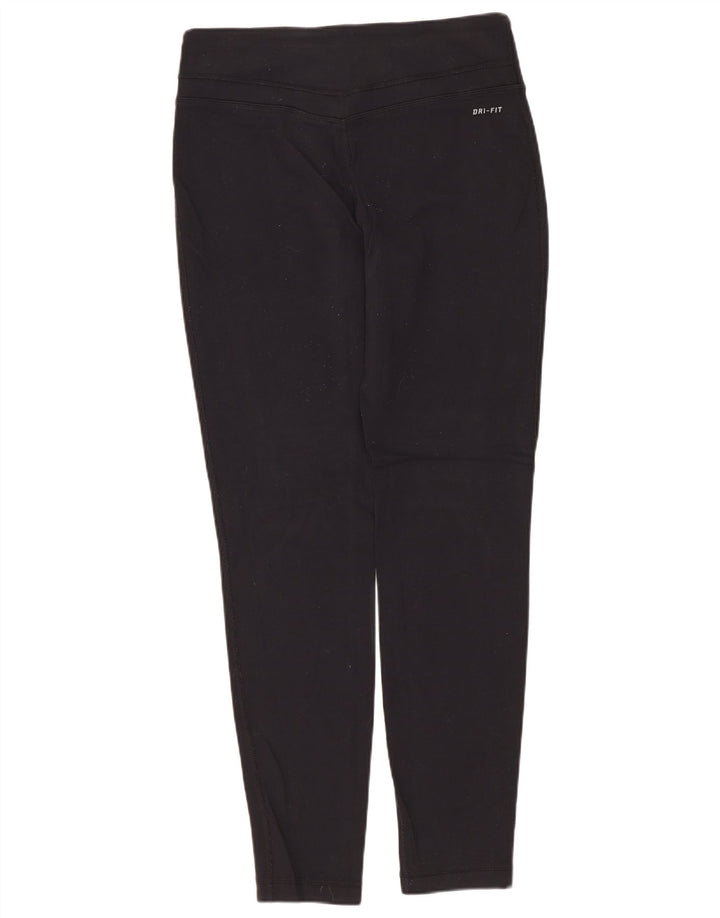 Leggings Nike Dri Fit Femininas UK 12 Médio Preto Nylon