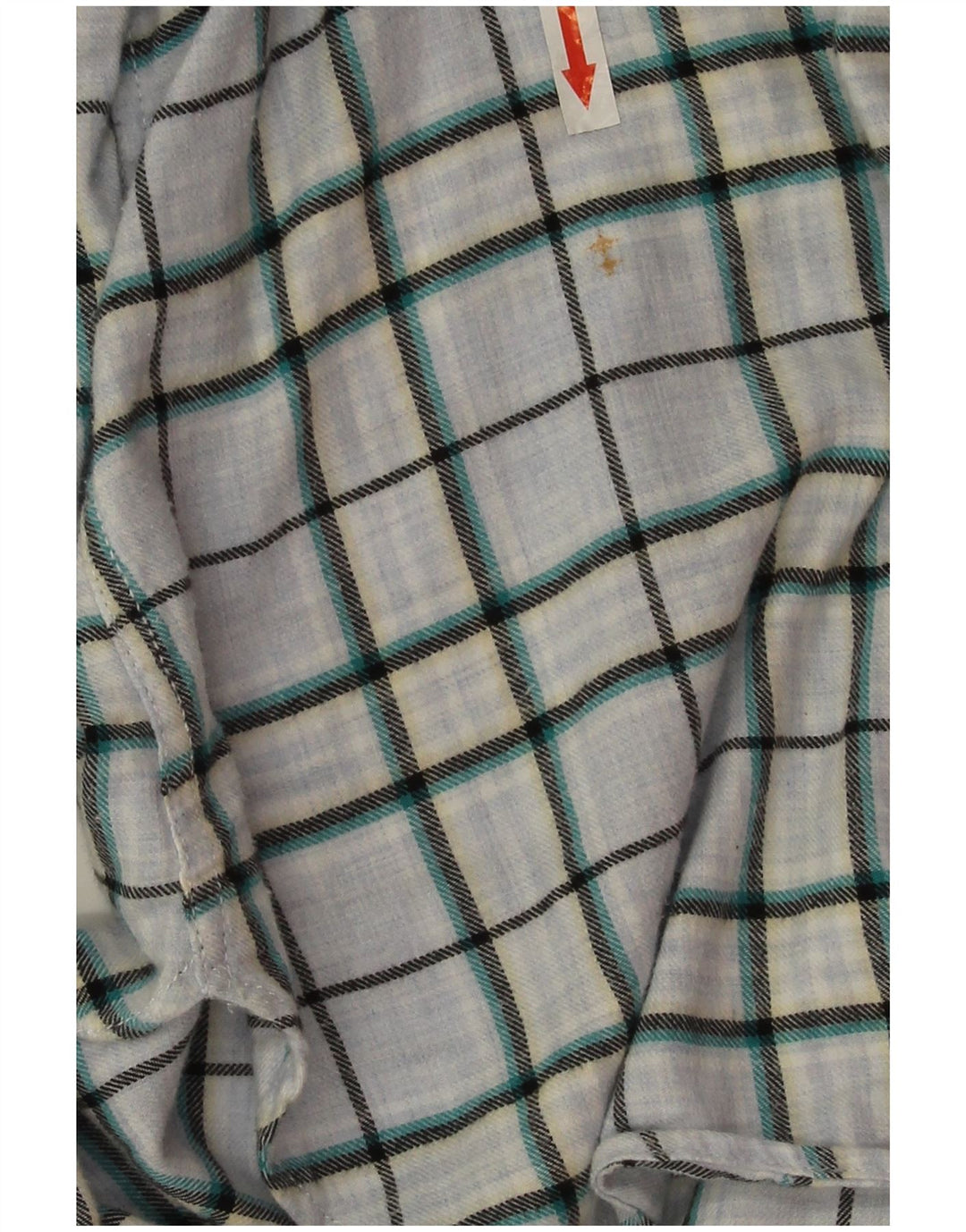 Camisa grande feminina Fat Face UK 14 xadrez azul grande