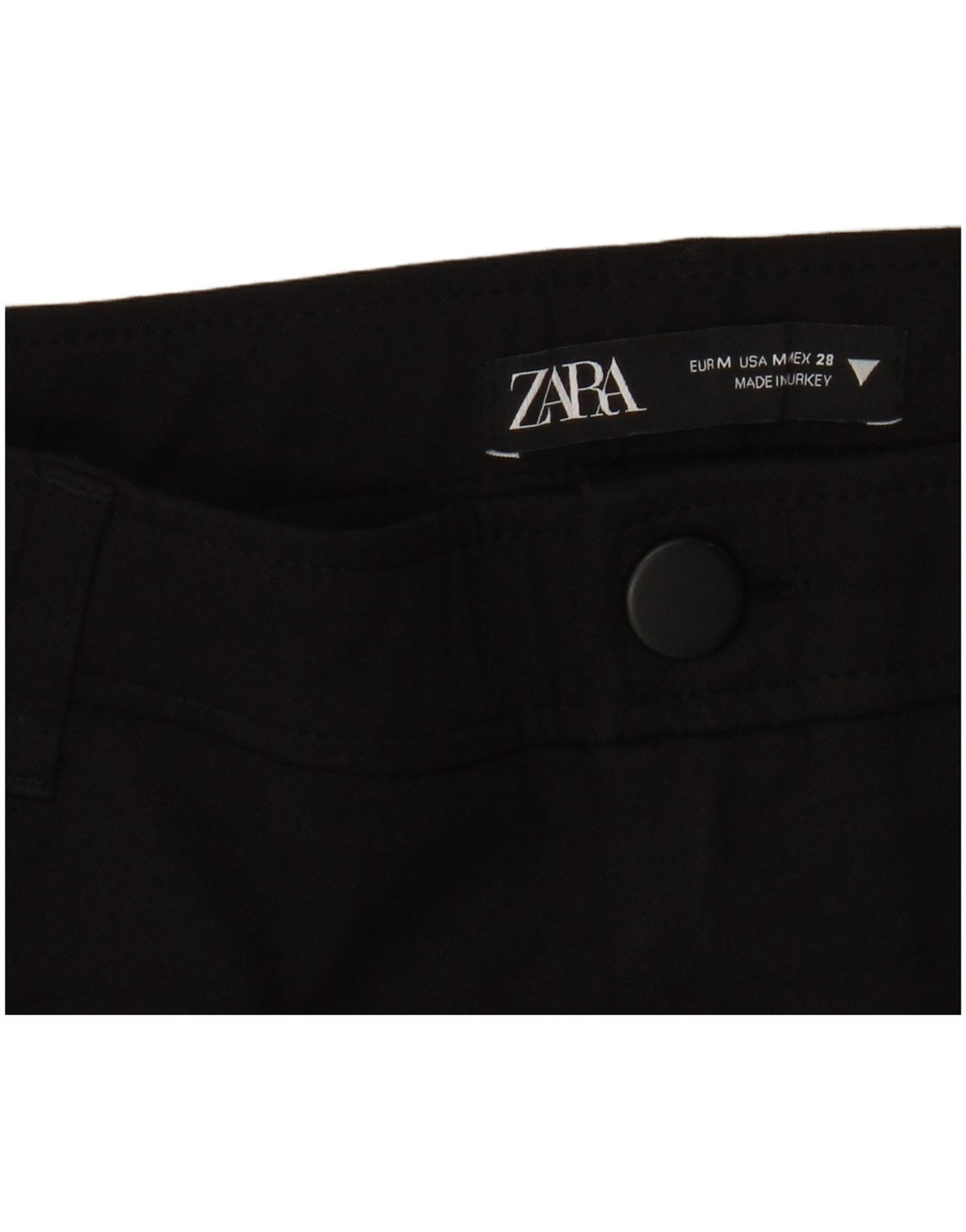 Calça feminina Zara Flare casual médio W28 L29 preta