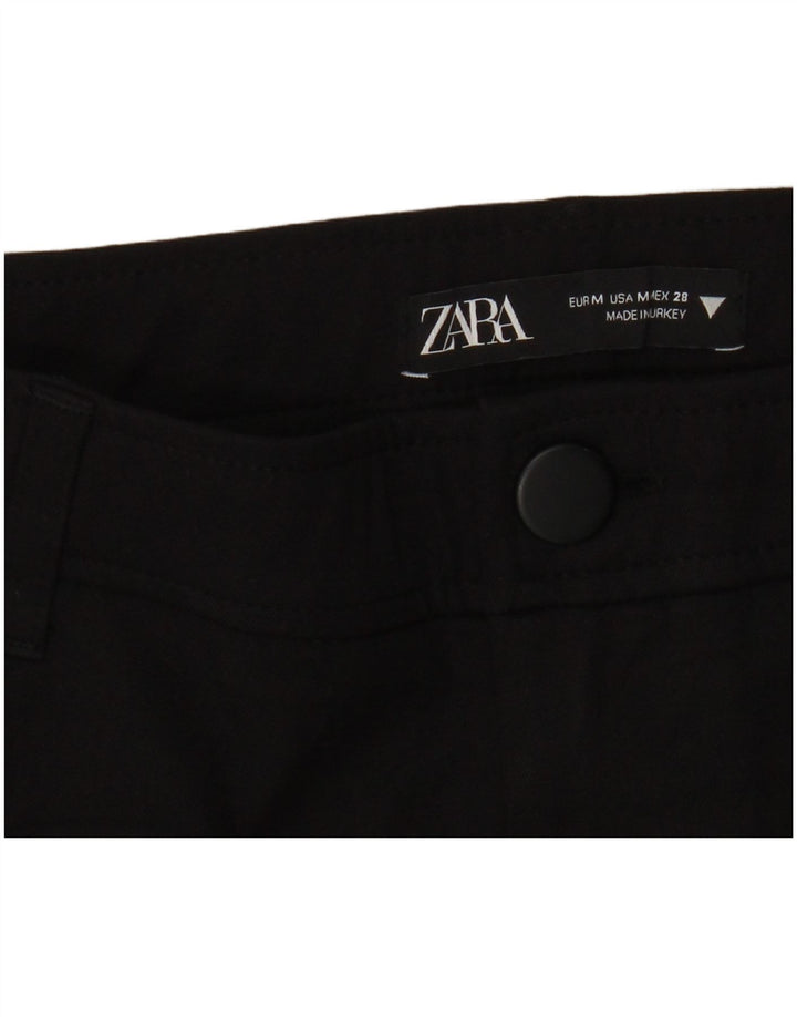 Calça feminina Zara Flare casual médio W28 L29 preta