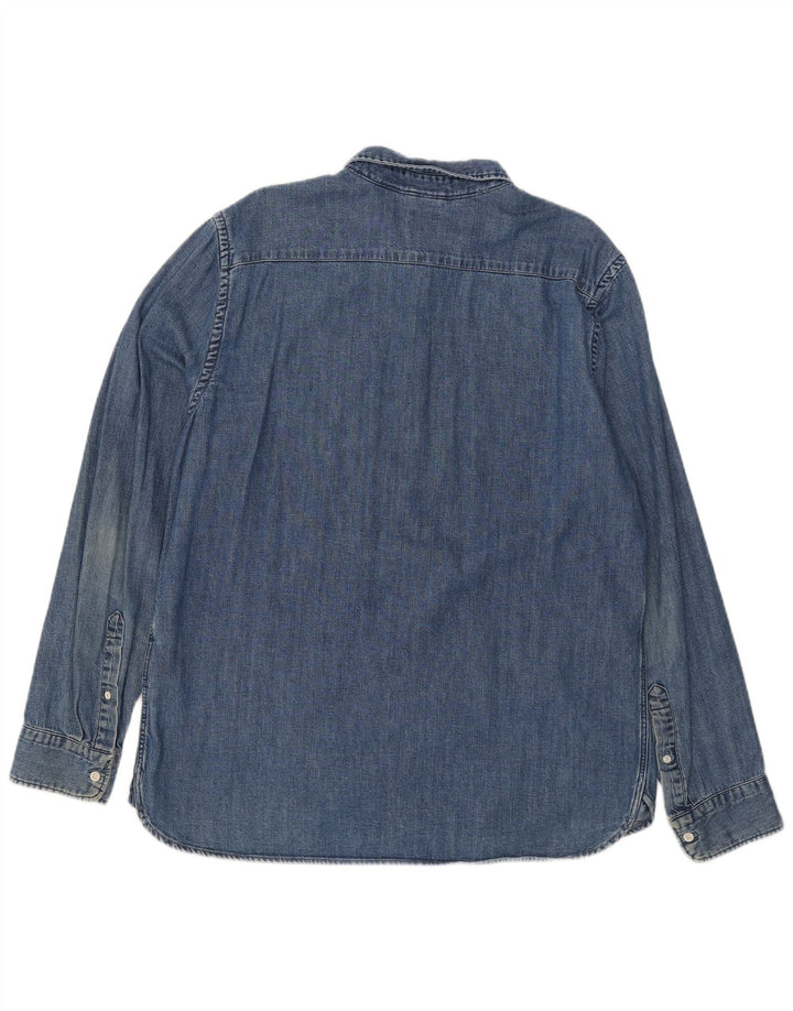 Camisa jeans masculina Levi's XL azul algodão