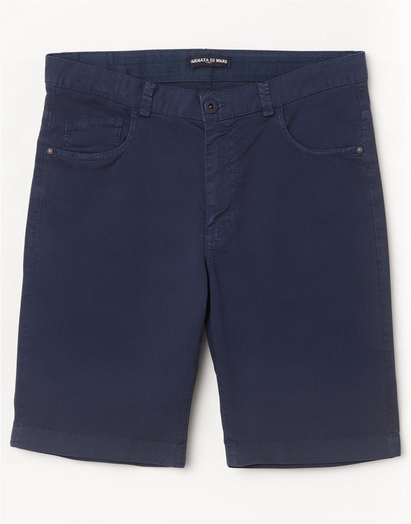 Armata Di Mare Mens Casual Shorts IT 46 Small W32 Navy Blue Cotton