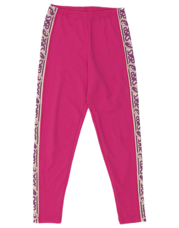 Calça feminina Asics Graphic Tracksuit UK 12 Medium Pink Colourblock