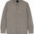 Camisa masculina slim fit American Eagle algodão manchado cinza médio