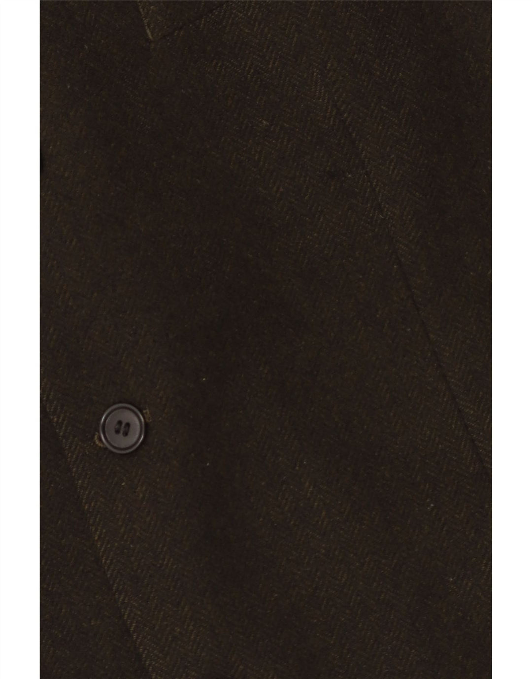 Jaqueta blazer masculina vintage com 3 botões IT 54 2XL cáqui espinha de peixe caxemira