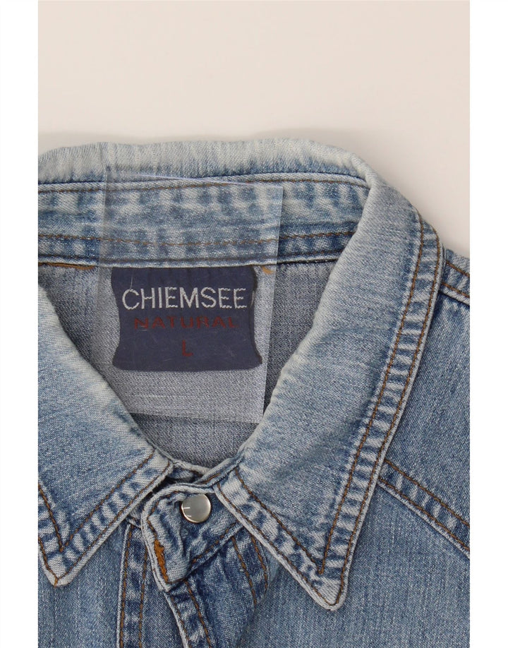 CHIEMSEE Mens Denim Shirt Large Blue Cotton Vintage Chiemsee and Second-Hand Chiemsee from Messina Hembry 
