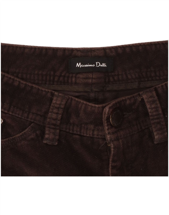 Calça feminina reta casual MASSIMO DUTTI W26 L29 marrom