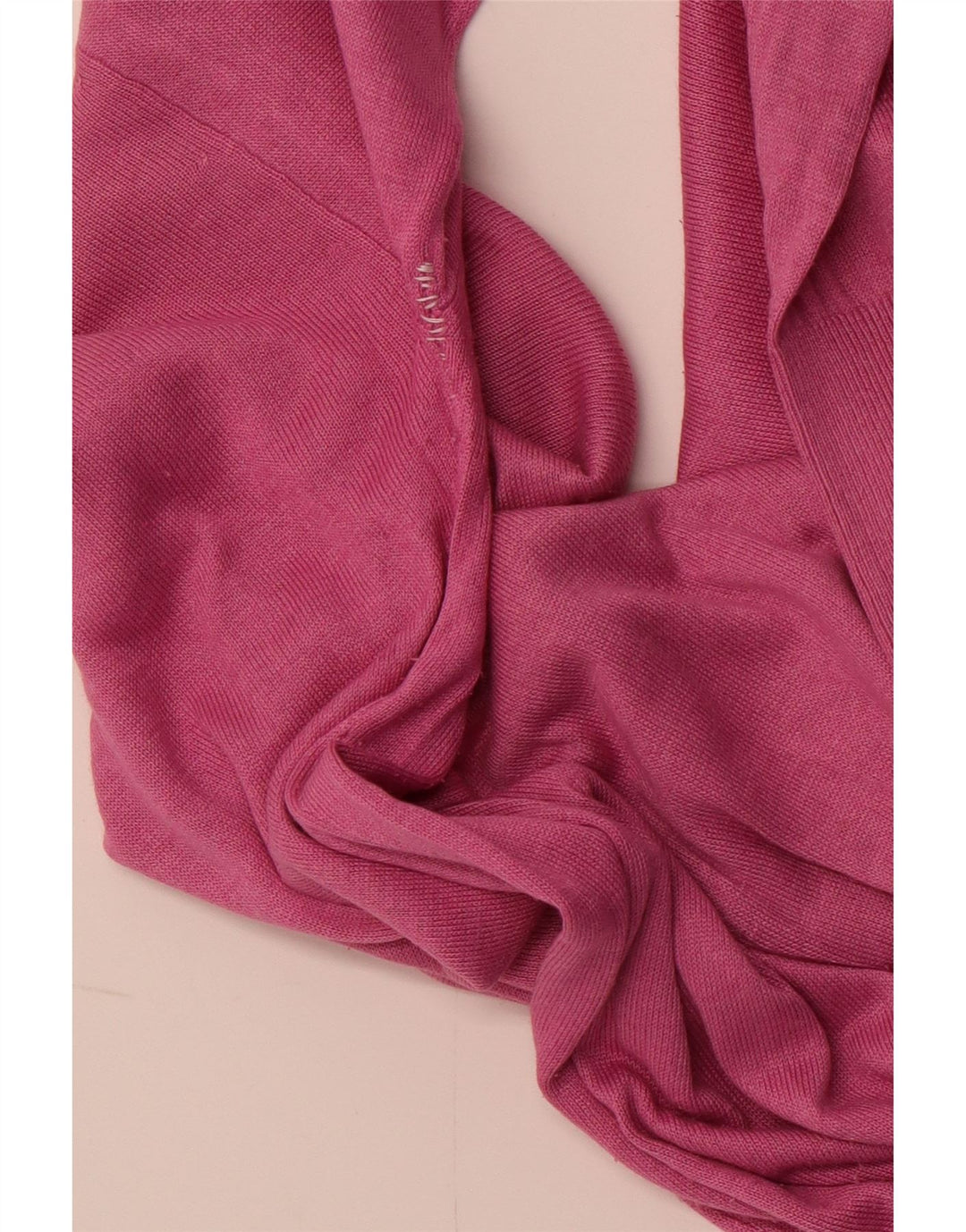 Suéter feminino MASSIMO DUTTI com gola canoa Reino Unido 14 seda rosa médio