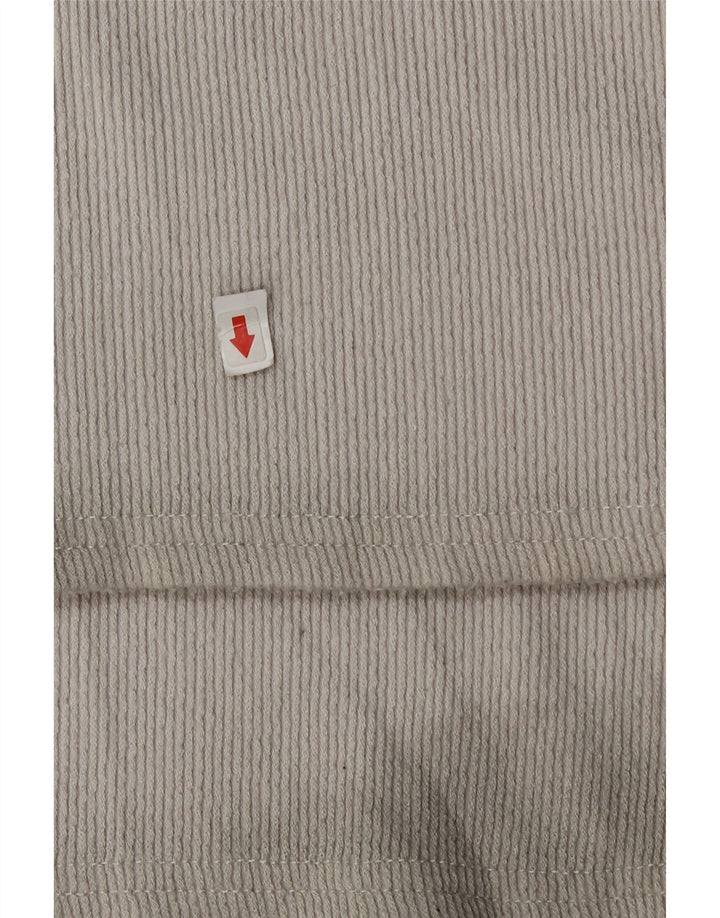Calça de treino feminina Zara UK 10 poliéster cinza pequeno