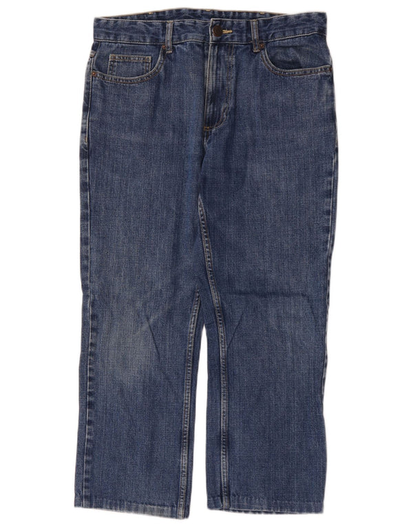 Calça jeans feminina Farah Classic Fit W32 L24 azul algodão