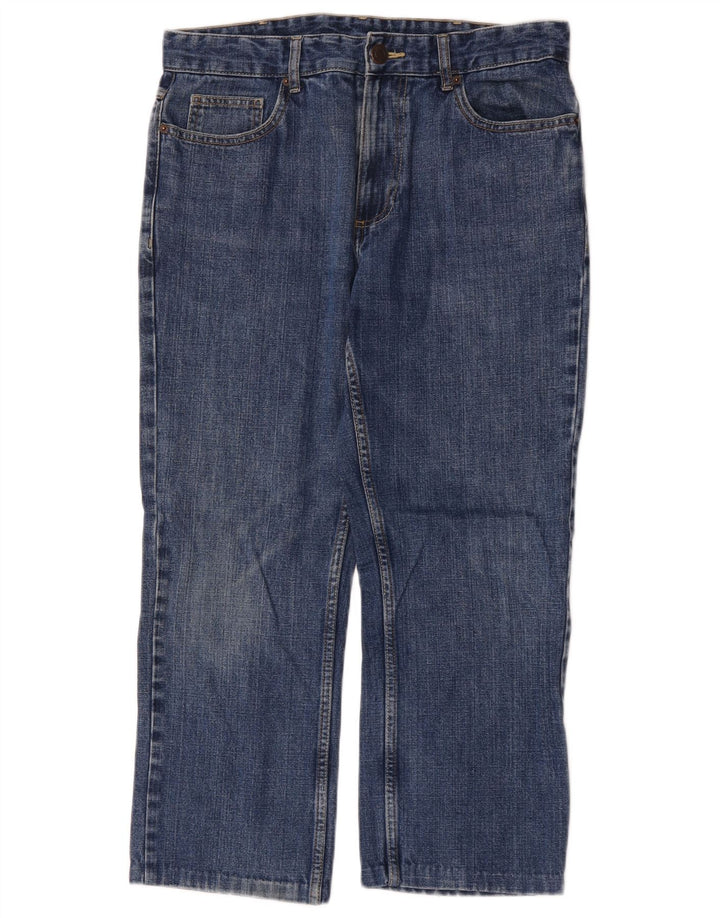 Calça jeans feminina Farah Classic Fit W32 L24 azul algodão