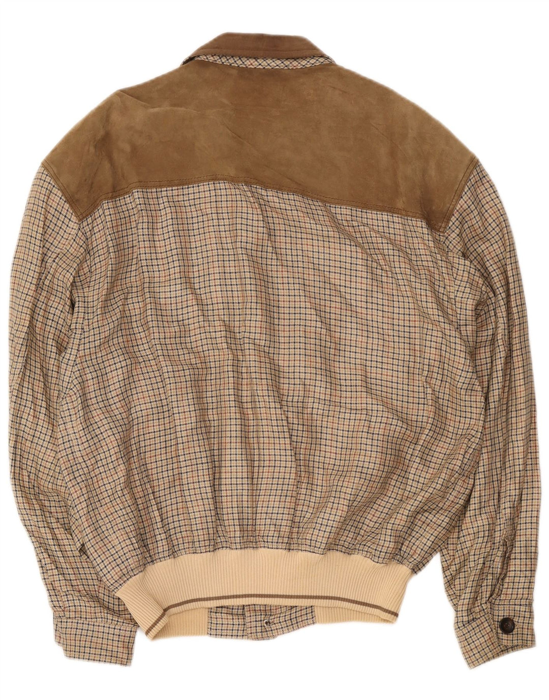 Jaqueta bomber masculina Breco IT 52 XL marrom houndstooth algodão