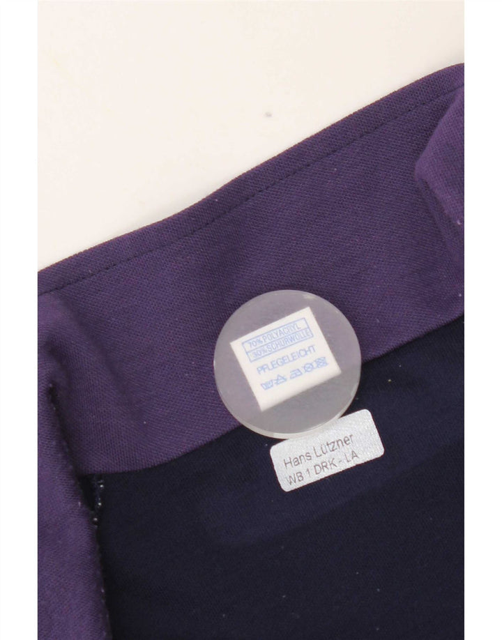 Jaqueta masculina de agasalho Wagner Moden grande bloco colorido azul marinho