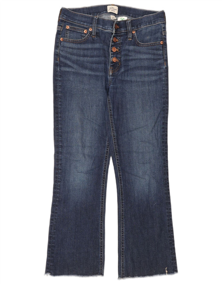 J. CREW Billie Demi Crop Bootcut Jeans Feminino W26 L25 Azul