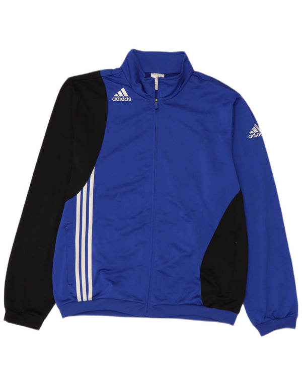 Adidas Mens Tracksuit Top Jacket UK 48/50 XL Azul Colourblock Poliéster
