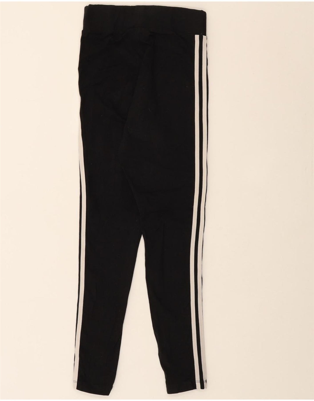 ADIDAS Womens Leggings UK 8 Small Black Cotton Vintage Adidas and Second-Hand Adidas from Messina Hembry 