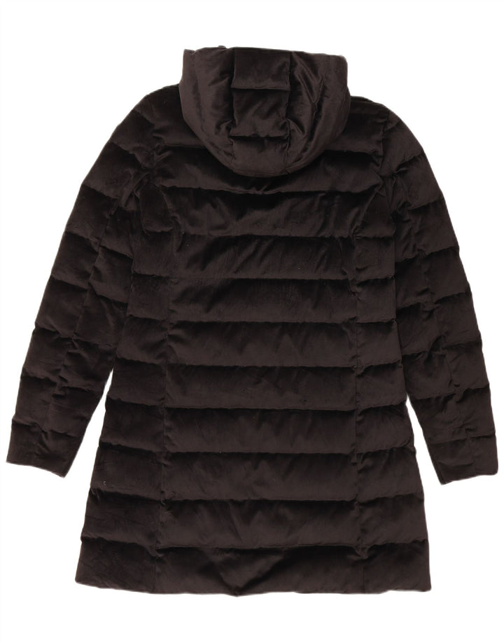 Casaco acolchoado com capuz feminino BLAUER UK 6 XS poliéster preto