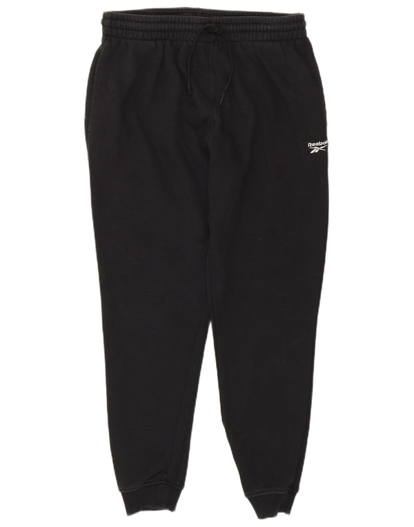 REEBOK Mens Calças de treino Joggers Pequeno Algodão Preto