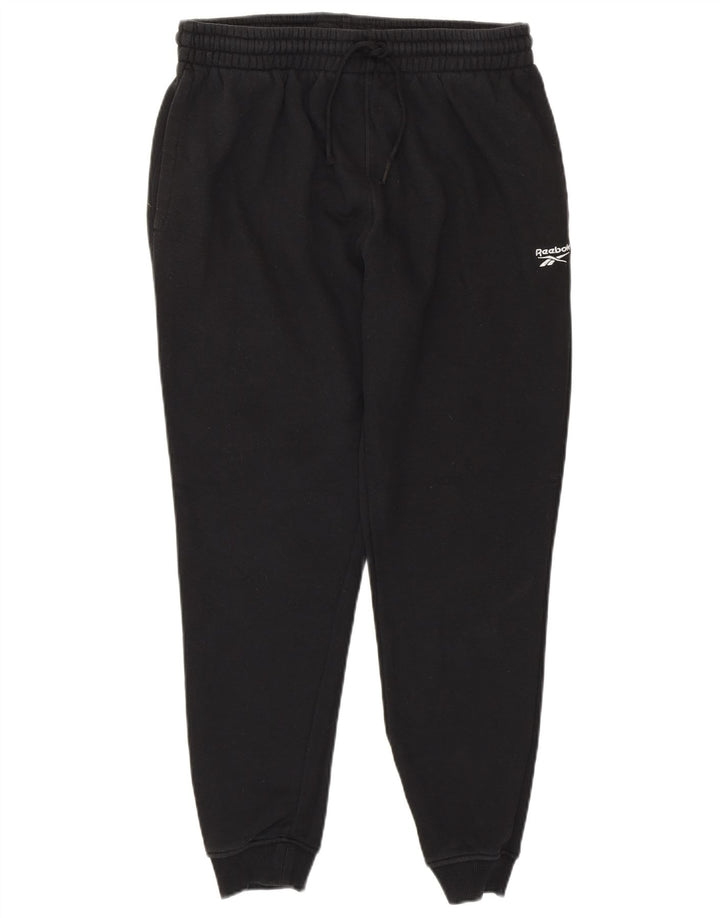 REEBOK Mens Calças de treino Joggers Pequeno Algodão Preto