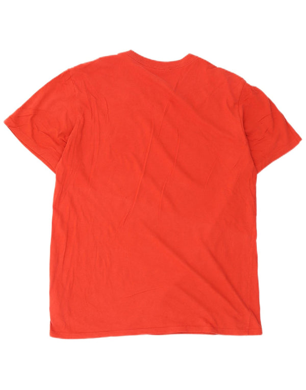 Camiseta gráfica masculina The North Face grande algodão vermelho