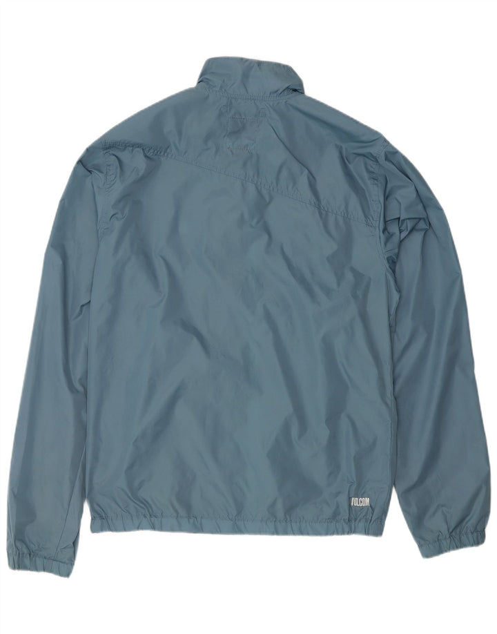Jaqueta de chuva masculina Volcom UK 38 nylon azul médio